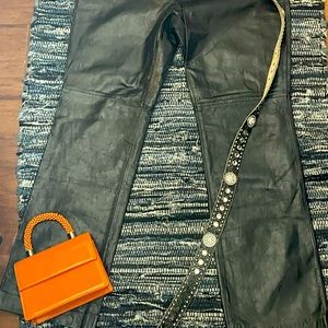 Black Leather Vintage early 2000s Late 90s